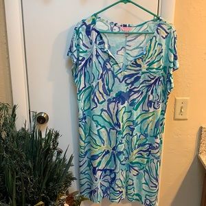 Lilly Pulitzer lightweight linen knit dress size L